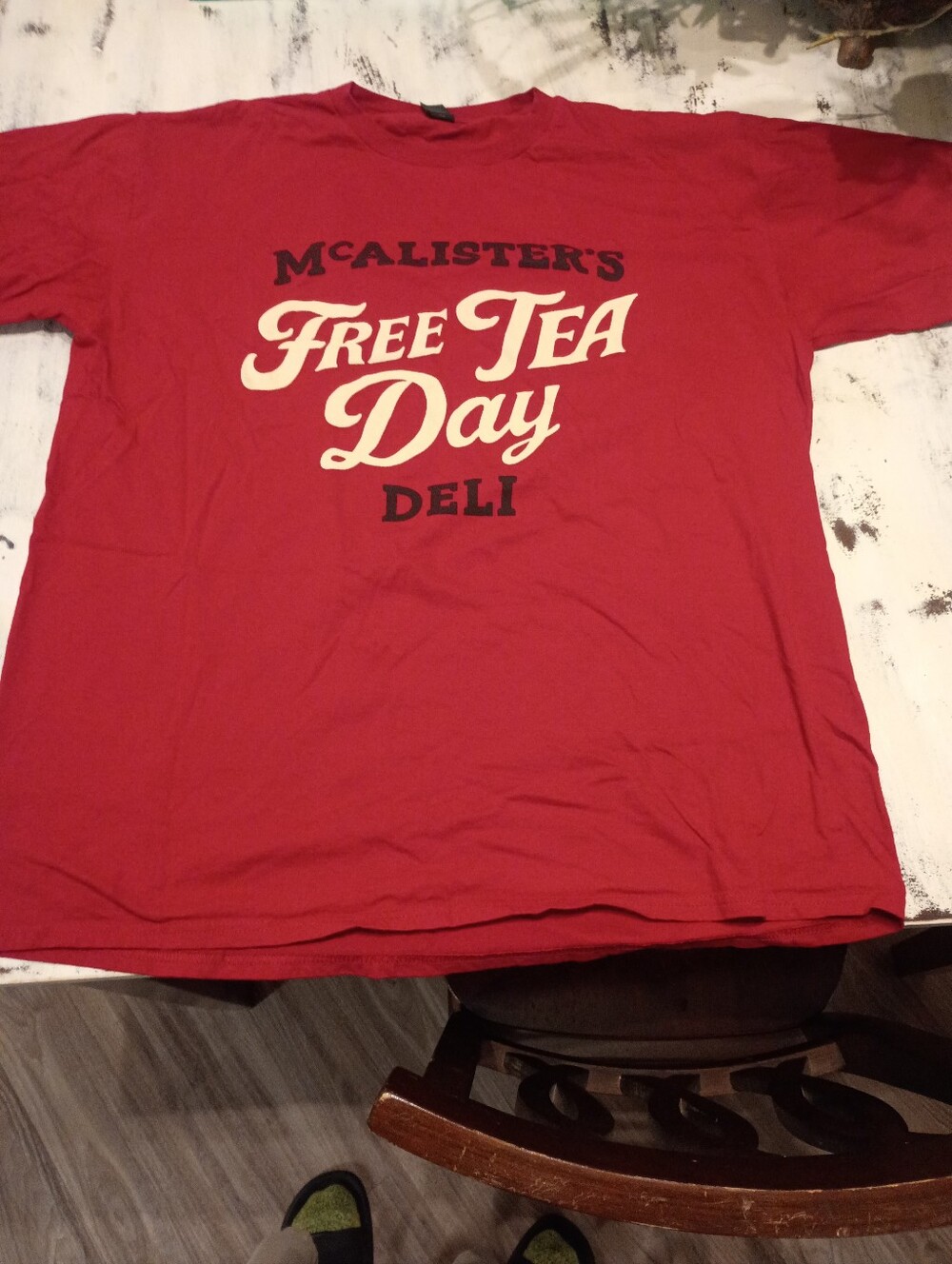 McAlister's Free Tea Day Deli Graphic Tee - Red (*RARE 2026 FreeTeaDay)